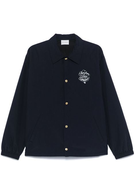 Navy blue La Veste Slogan Vignes jacket Drôle de monsieur - men